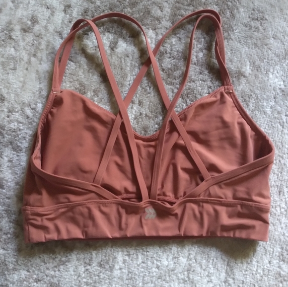 All in Motion pullover sports bra Women's Medium Salmon color - Picture 3 of 3